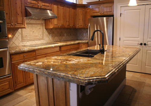 Golden Ray Granite Countertops Traditional Kitchen Boise