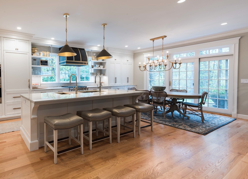 Inspiration for a transitional kitchen remodel in Boston