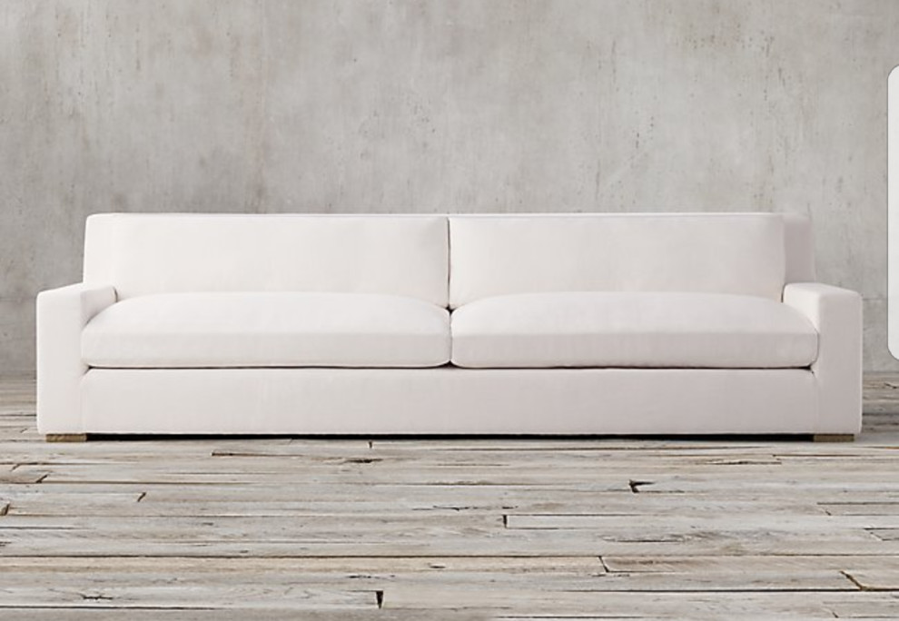 Parisian track arm sofa restoration hardware outlet
