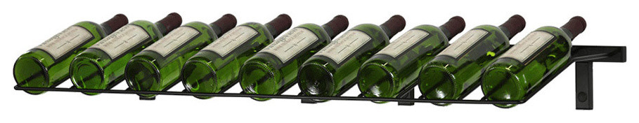 VintageView 9 Bottle Presentation Wine Rack, Satin Black
