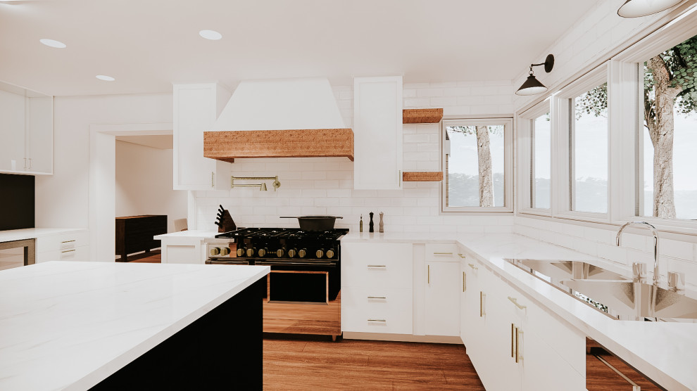 Kitchen - transitional kitchen idea in New York