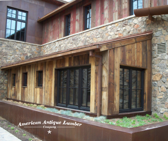 Reclaimed Barn Wood Siding Rustic Exterior Denver By