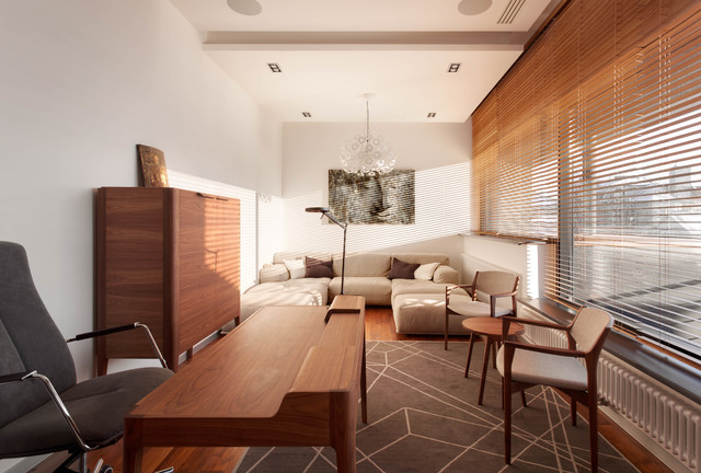 Hampton house modern-arbeitszimmer