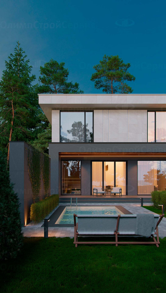 Современный дом «Бремор» с плоской крышей