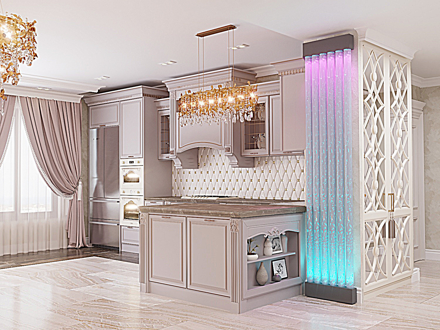 ЖК Антоновские яблоки классика кухня