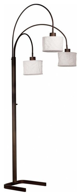 Crush 3-Light Arc Lamp, Oil Rubbed Bronze Finish