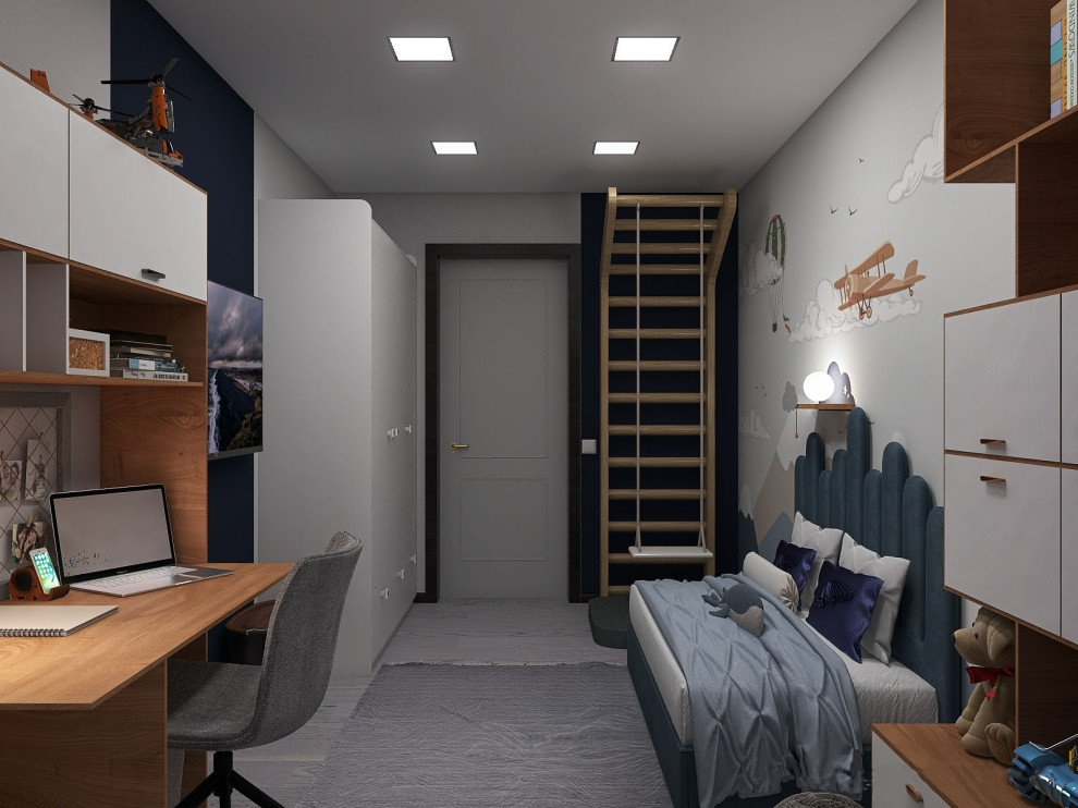 Квартира в старом фонде с балками на потолке