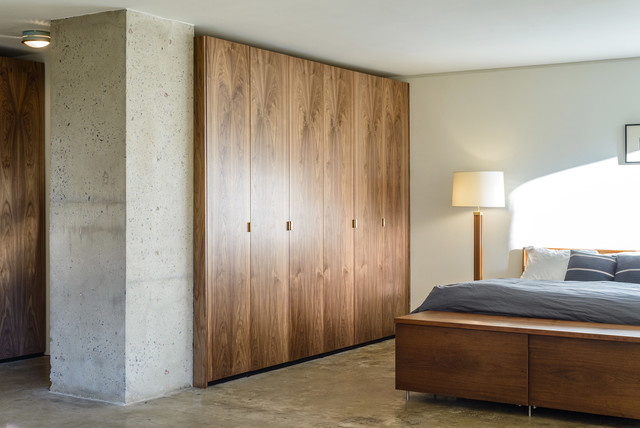 walnut ikea closet - contemporary - bedroom - new york -semihandmade