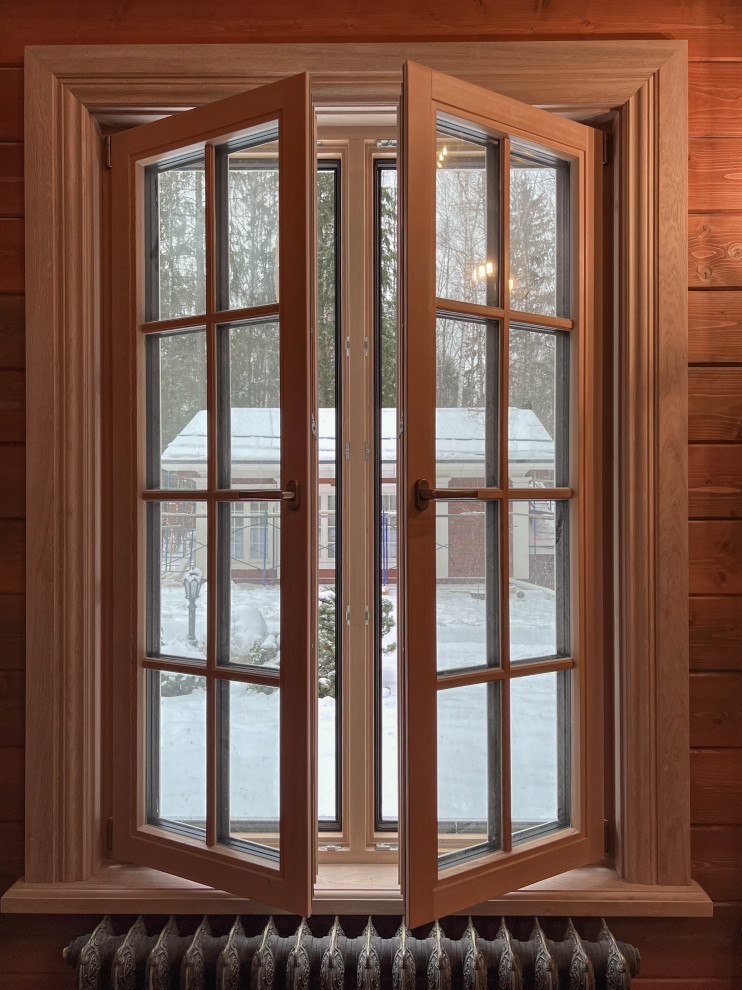 Особняк и Баня в русском стиле с витражом Тиффани