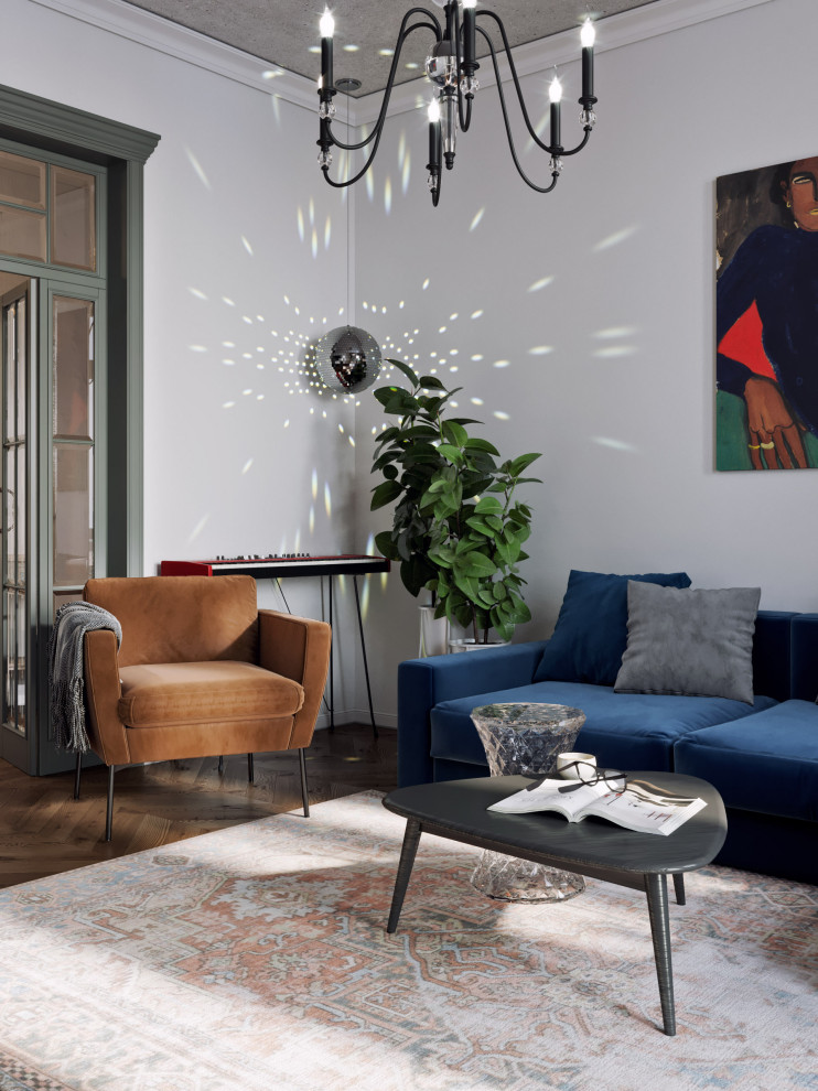 Скандинавский интерьер с яркими акцентами