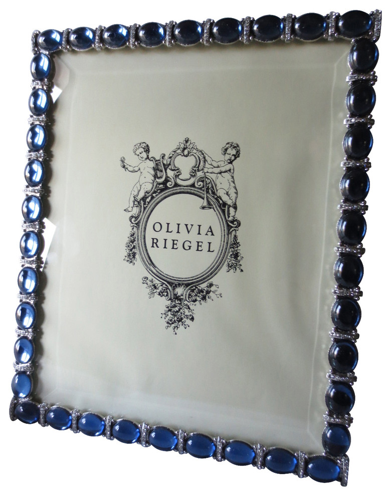 Olivia Riegel Blue Essex Swarovski Crystal Photo Frame 8" x 10"