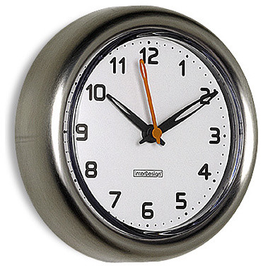 Forma® Stainless Steel Suction Clock