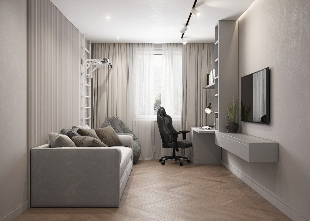 Современный светлый интерьер квартиры