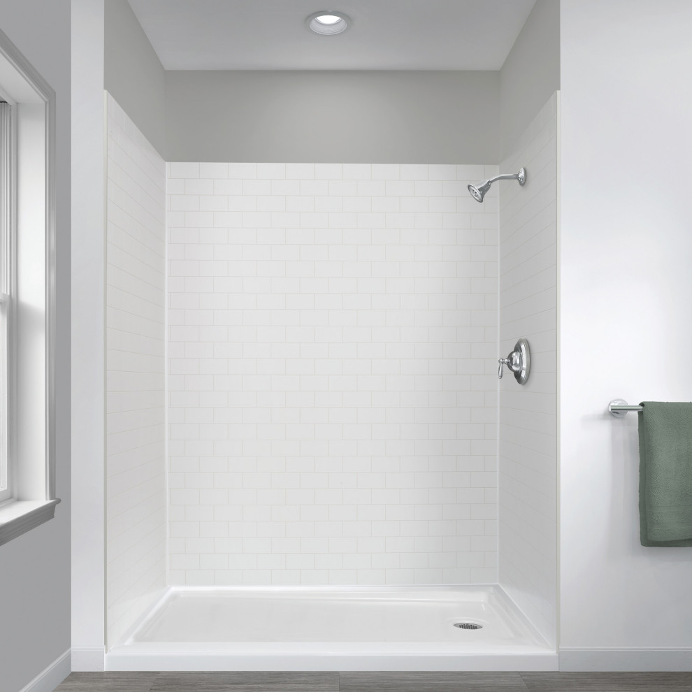 Miseno MSW786032 ReadySet 60" X 32" X 78" Five Panel Alcove Shower Stalls And Kits by