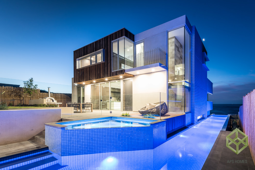 This is an example of a modern pool in Adelaide.