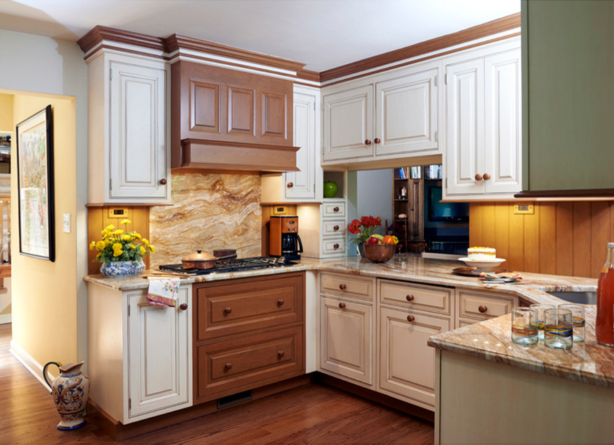 Inspiration for a transitional kitchen remodel in New York