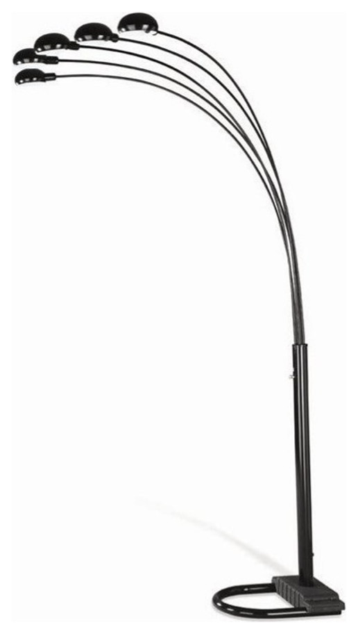 Catania Modern / Contemporary Metal 5Light Overhead Floor Lamp in