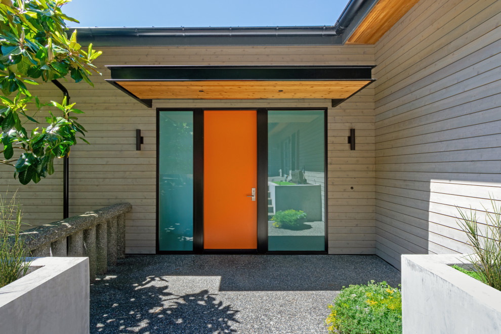 Design ideas for a midcentury exterior.