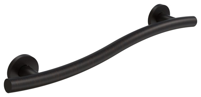 Keeney Wave Designer Grab Bar Oil Rubbed Bronze Transitional