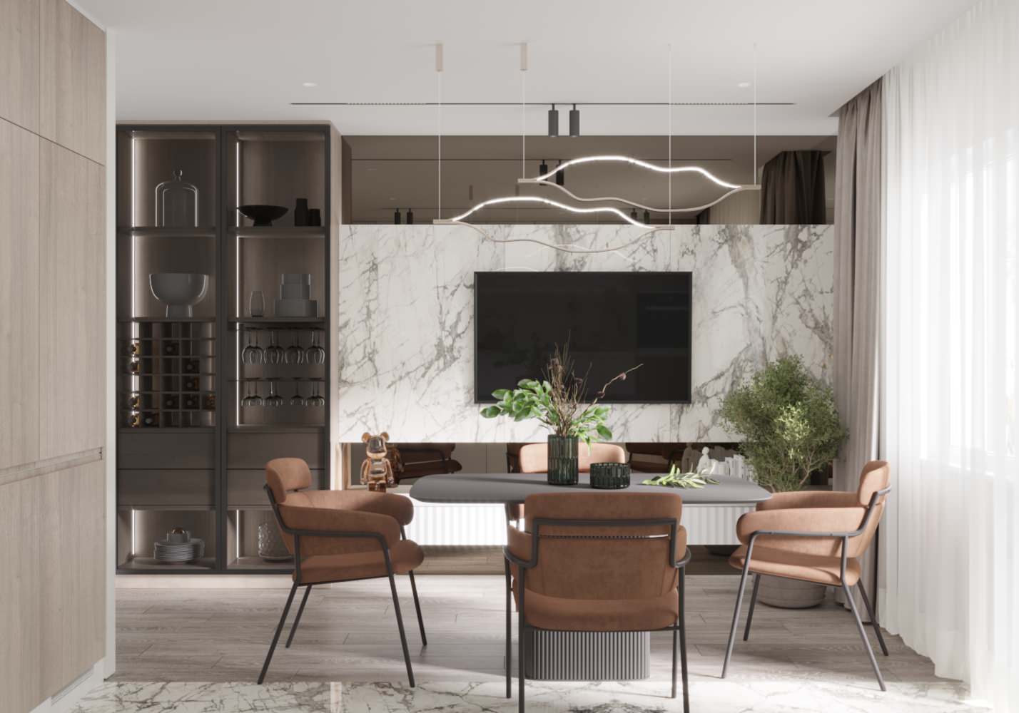 Светлая кухня