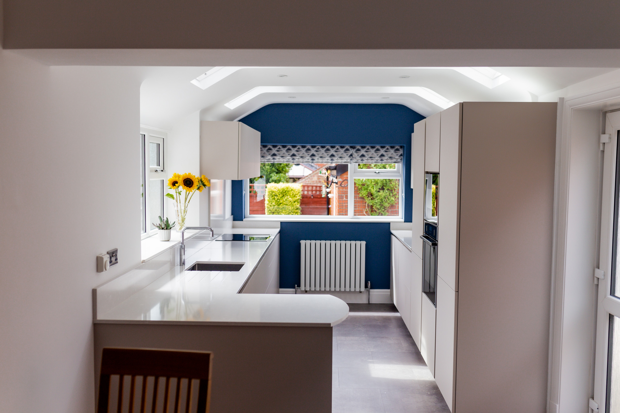 Adding natural light to a kitchen with roof windows