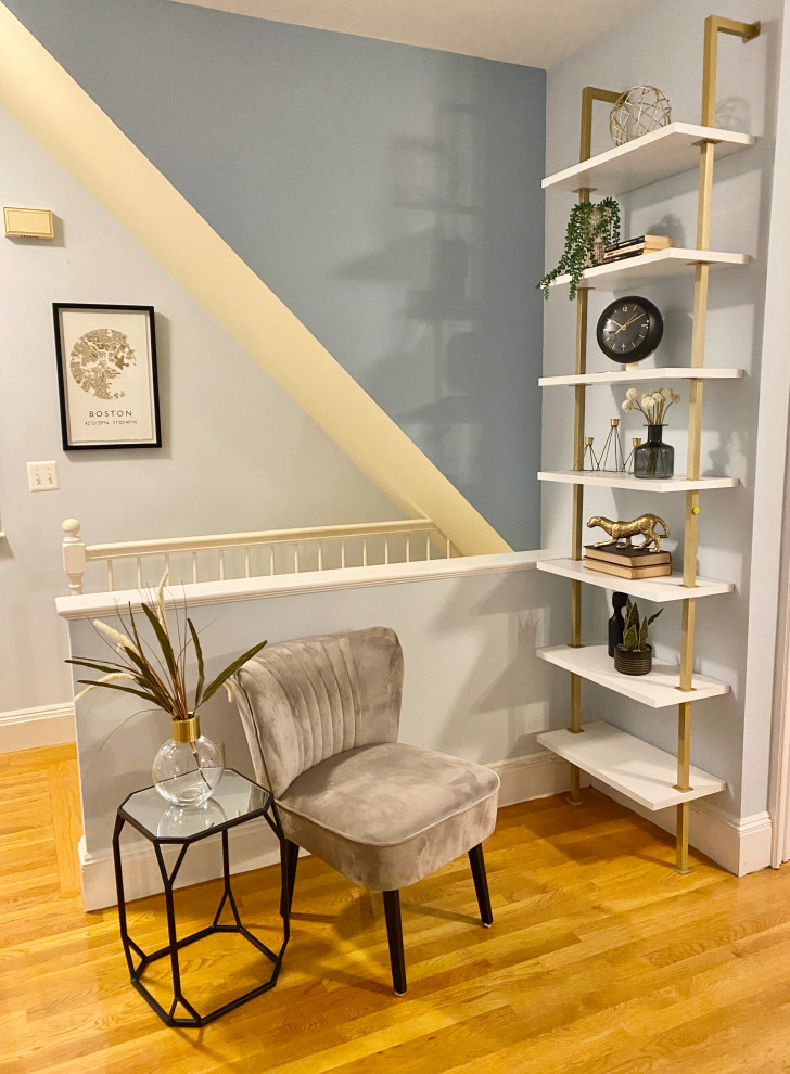 Inspiration for a transitional home design remodel in Boston
