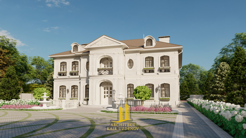 Проект дома в стиле Французский ренесанс