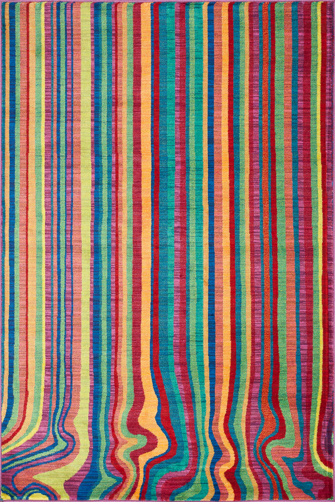 Loloi Madeline MZ-08 7'7" x 10'5" Multi Stripe Rug