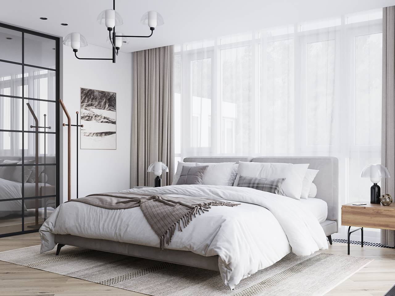 Спальня в загородном доме