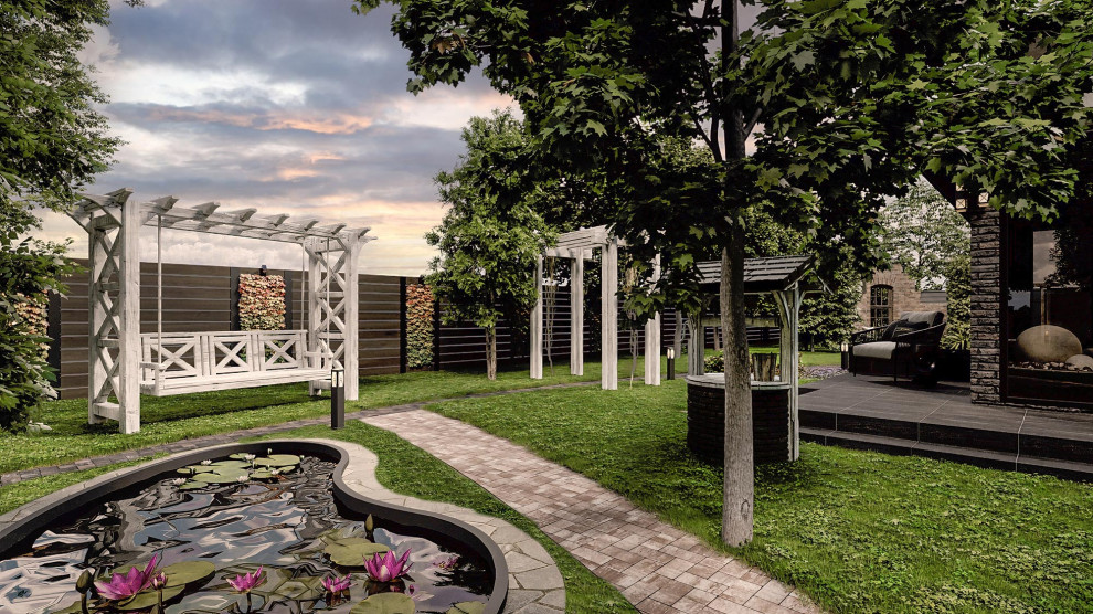 Дизайн- проект  фасада и благоустройства  жилого дома