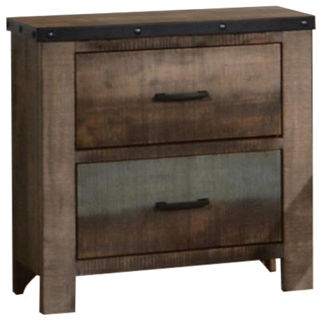 Coaster Furniture Sembene Nightstand In Antique Multicolor Rustic Nightstands And Bedside Tables By Emma Mason