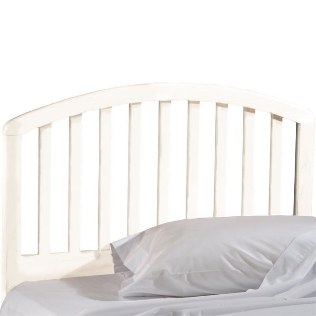 Hillsdale Carolina Twin Wooden Spindle Headboard in White