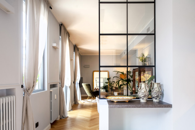 Restyling Apartment 100 mq, Via Copernico Milan modern-living-room