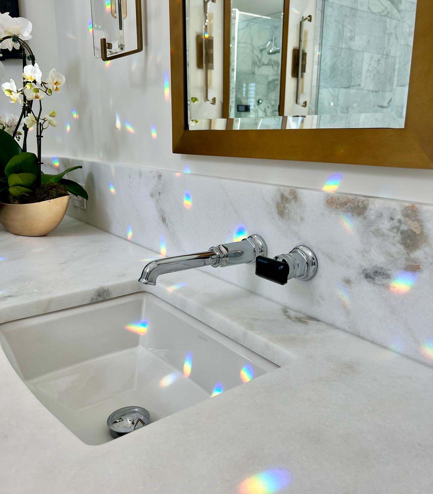 Beautiful Marble Master Bathroom