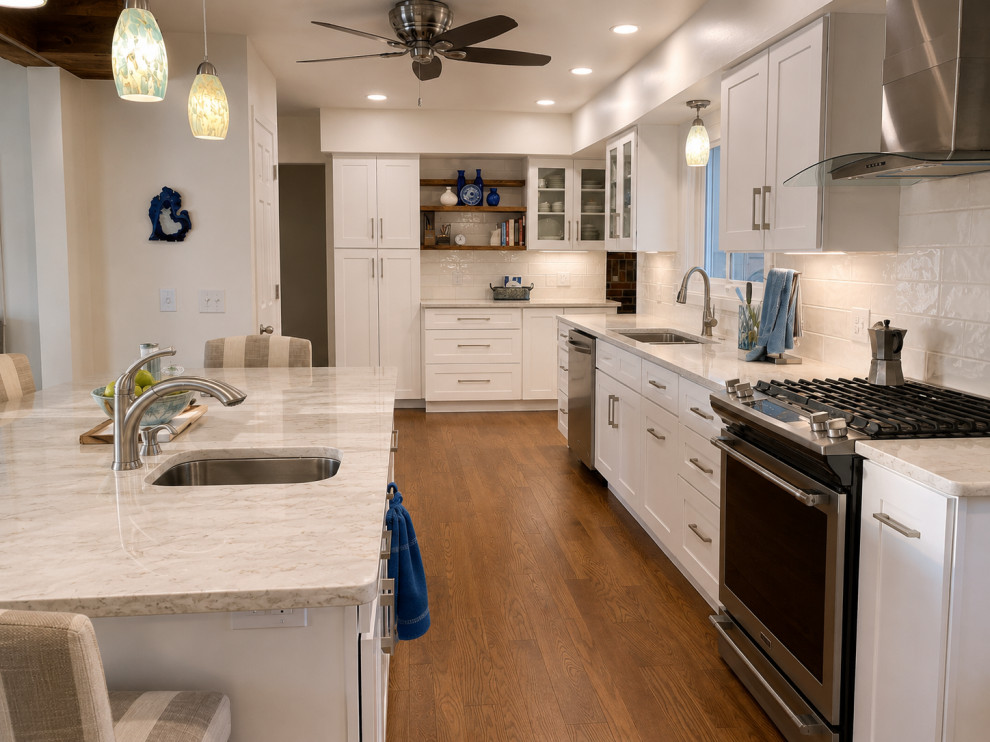 Jackson | White Shaker Kitchen & Formal Livingroom Open Concept
