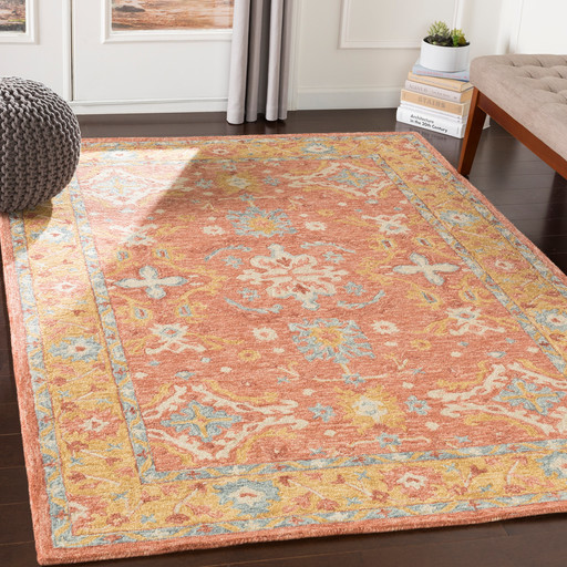 Nyssa Updated Vintage Farmhouse Area Rug Traditional Area Rugs by