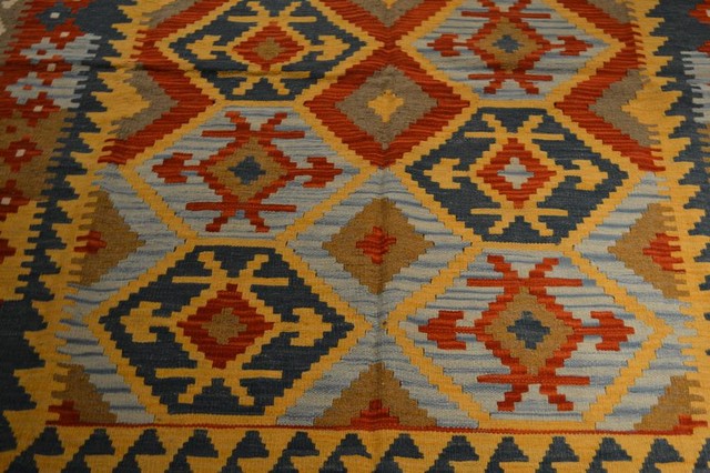 Tribal Afghan Oriental Rug, 5'x6'8"