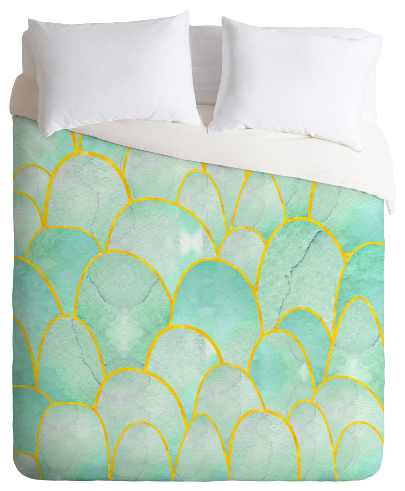 Hello Sayang Fish Scales Duvet Cover Beach Style Duvet Covers And Duvet Sets by Deny