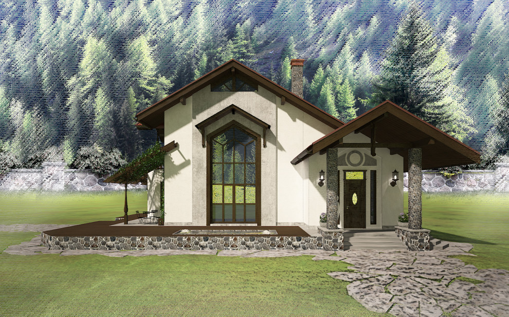 Загородный жилой дом( 2 этажа, S=200 м.кв )