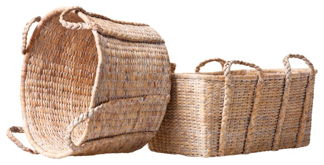 Privet House Whitewashed Baskets