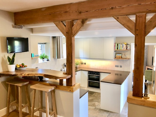 Open Plan Kitchen Dining Space country-kitchen