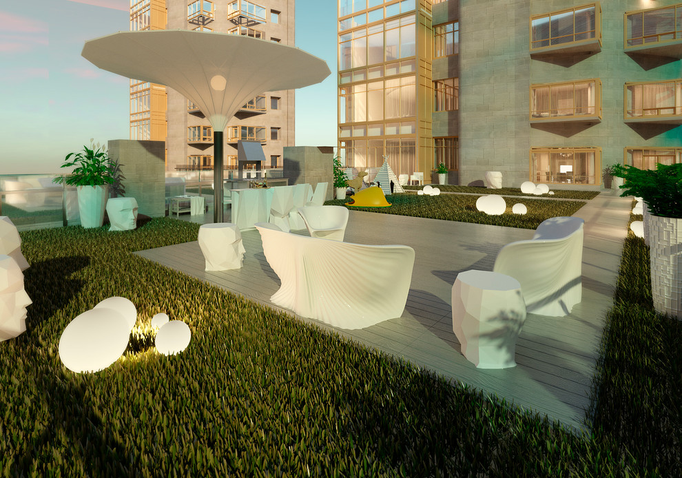 Квартира с террасой в клубном доме Диадема