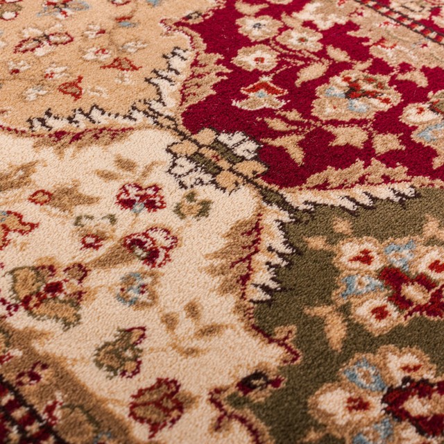 Timeless Mina-Khani Red Traditional Oriental Well Woven Area Rug, 2'7 ...