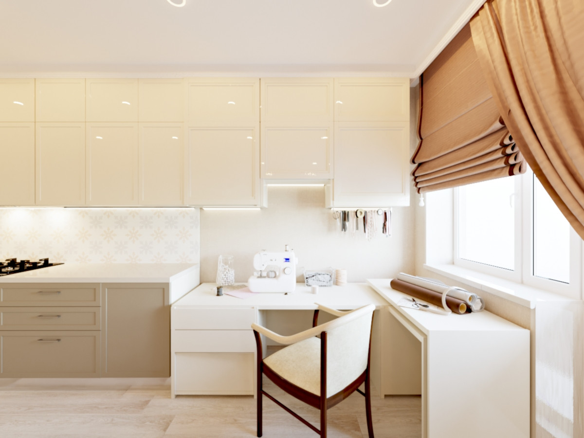 Карамелька. Кухня-Гостиная.