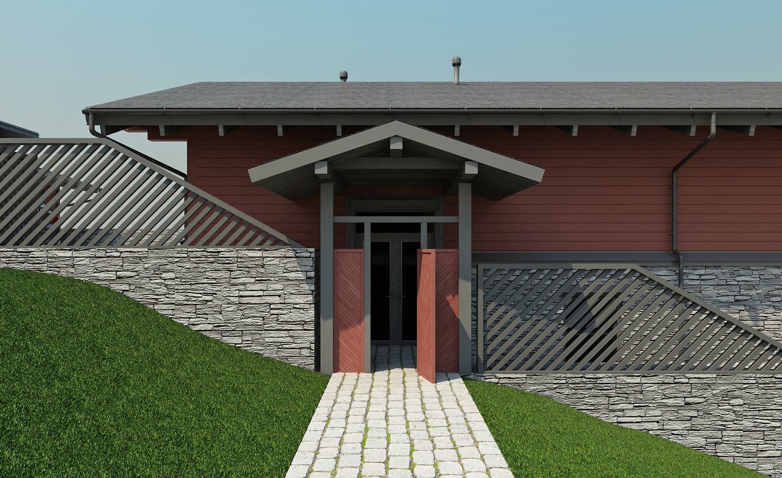 Дизайн-проект интерьера загородного дома (из бруса)