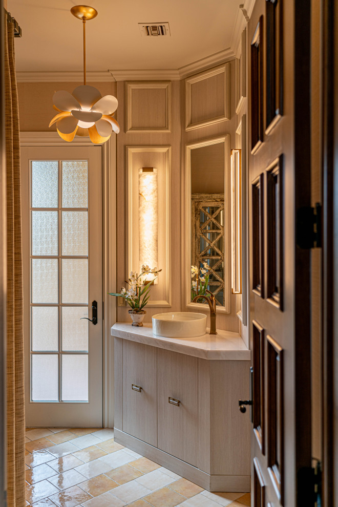 Silverleaf Golf-house - Mediterranean - Powder Room - Phoenix - by VM ...