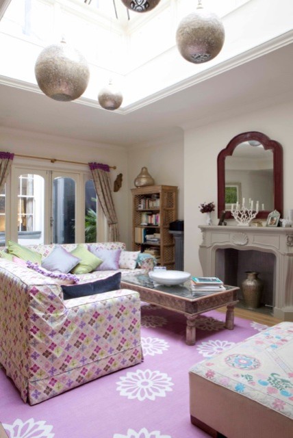 Design ideas for an eclectic living room in London.