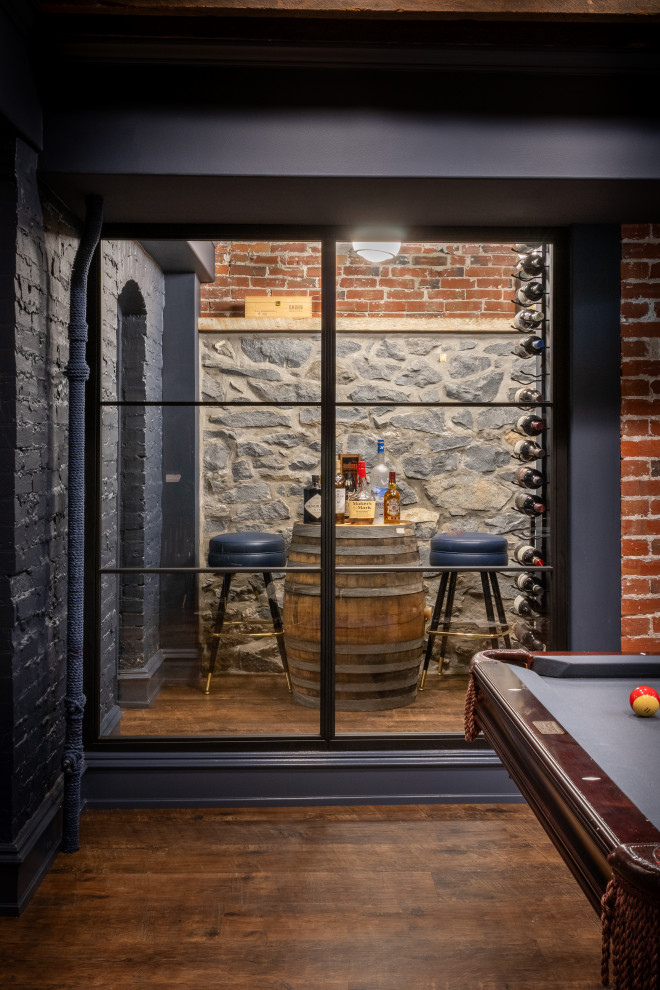 Moody Basement Blues: Remodel Transforms 1887 Cellar to Stunning Living ...