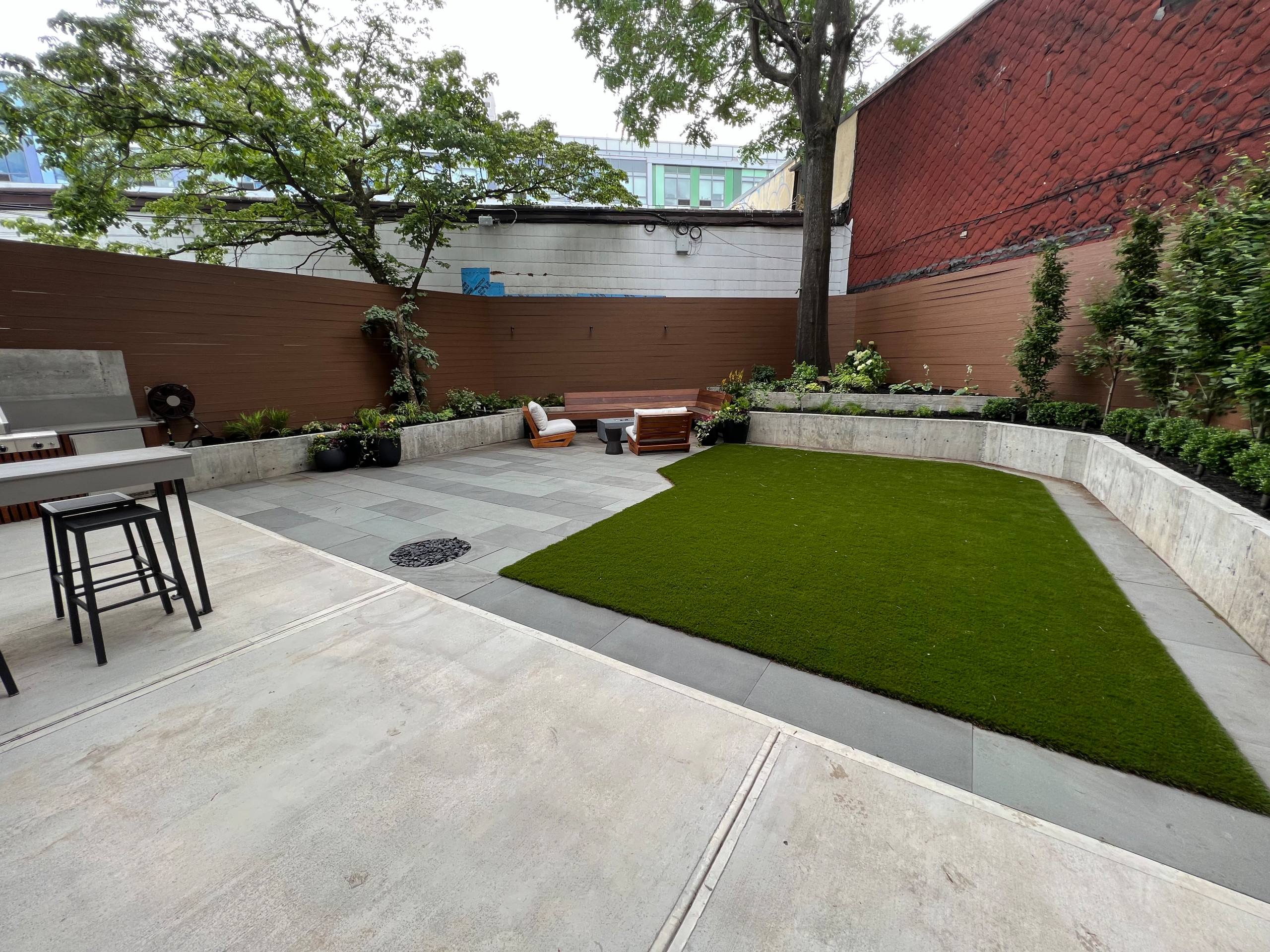 Williamsburg new condo shade garden