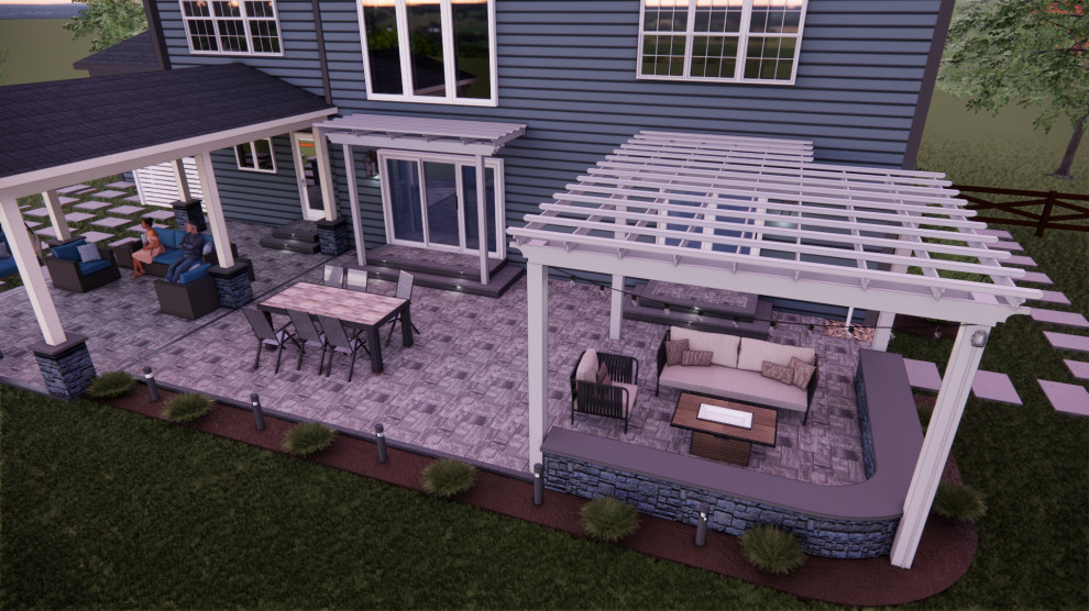 Fairfax Station Outdoor Living 3D Design Rendering Service